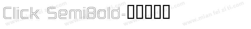 Click SemiBold字体转换